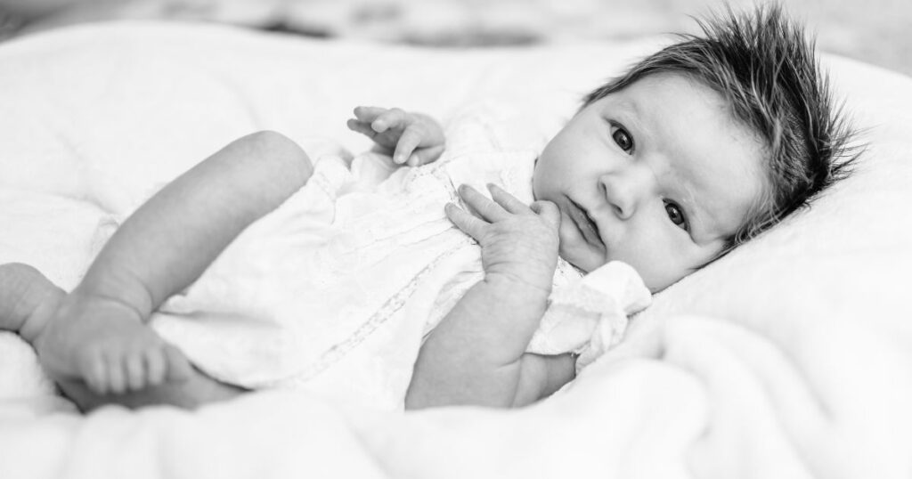 awake newborn baby photo