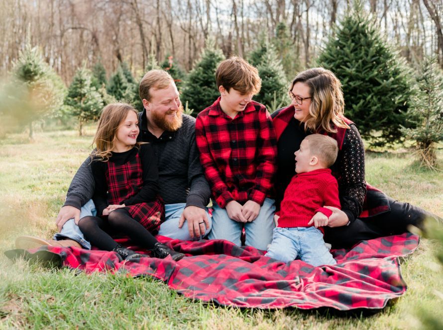 Christmas family photos Dudley, MA