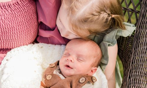 Connecticut family photography with newborn