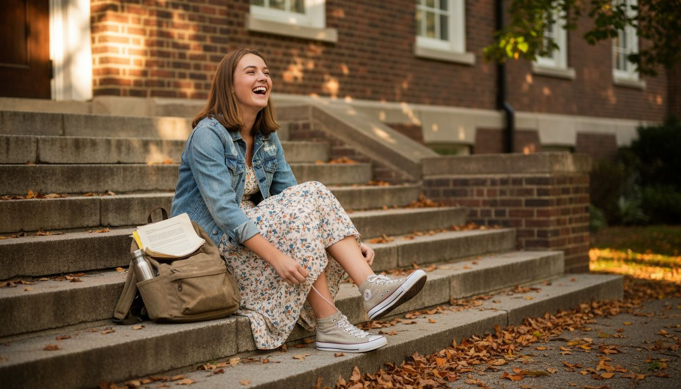 Senior enjoying candid outdoor portrait