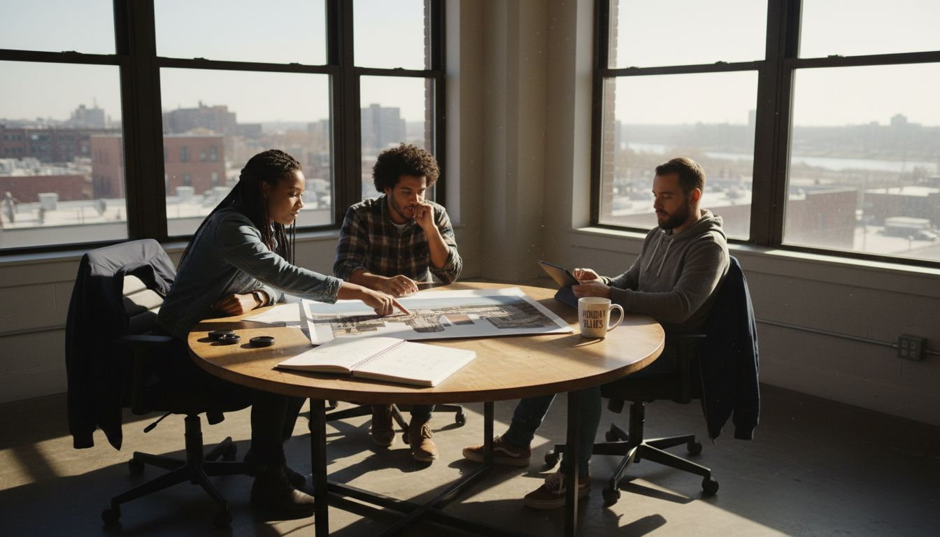 Brand team relaxed lifestyle meeting