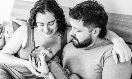 Lincoln, RI in home newborn photography