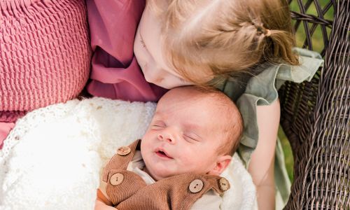 Woonsocket, RI newborn and sibling photography